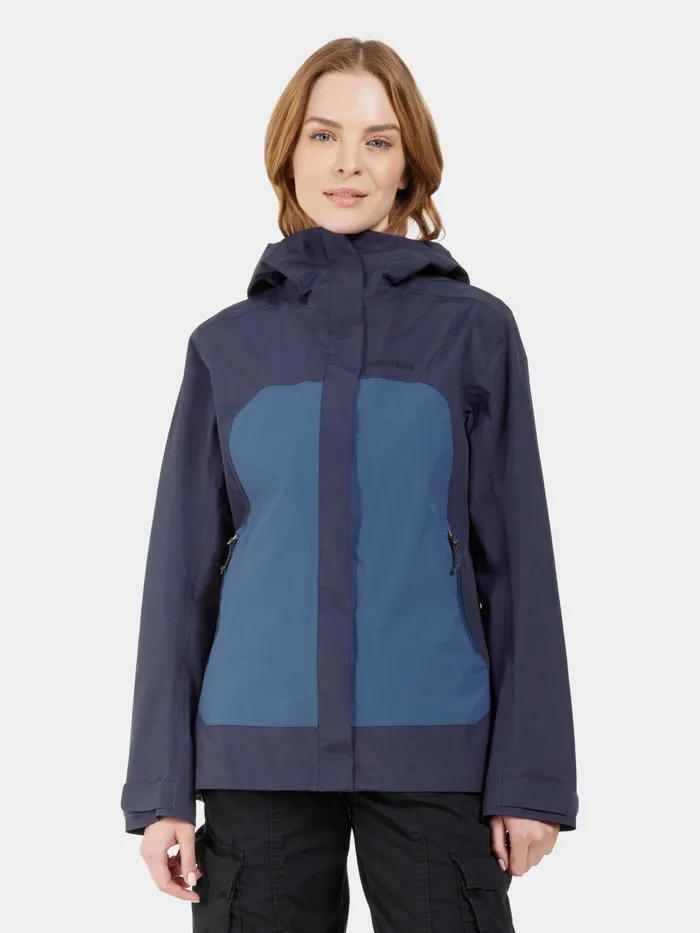 Women Grit Jacket Blue Arcad Didriksons Shell Jackets