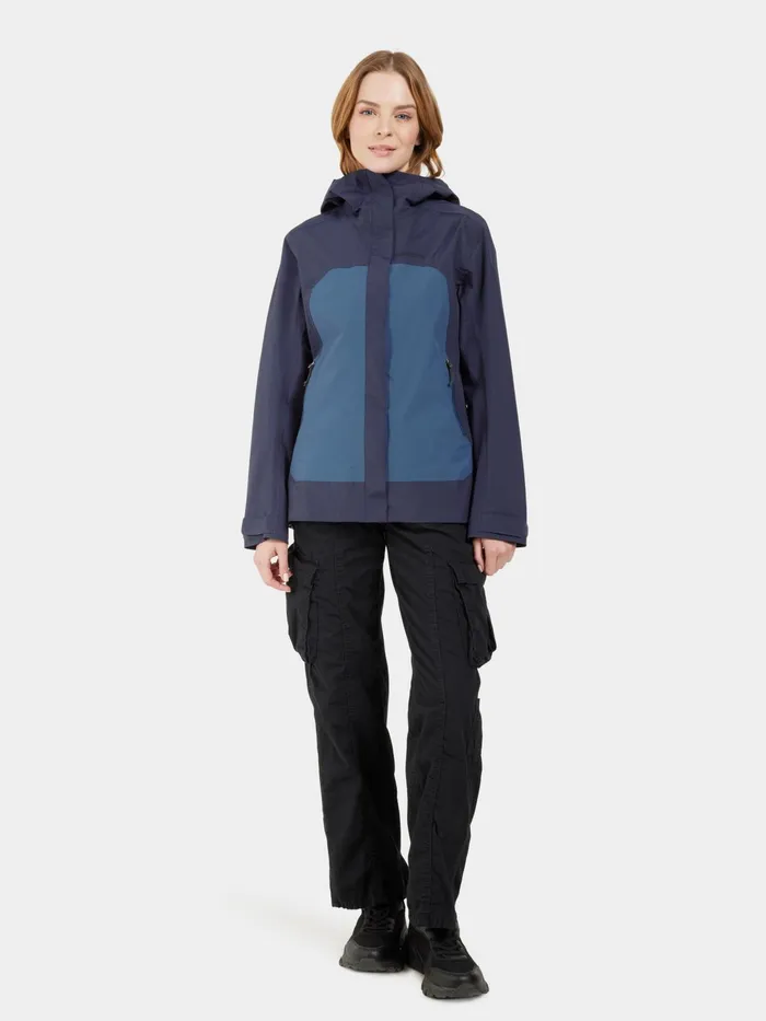 Women Grit Jacket Blue Arcad Didriksons Shell Jackets
