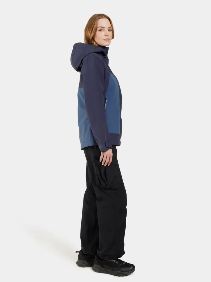 Women Grit Jacket Blue Arcad Didriksons Shell Jackets
