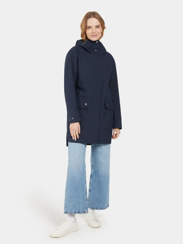 Women Gwen Parka Dark Night Blue Didriksons Spring Jackets