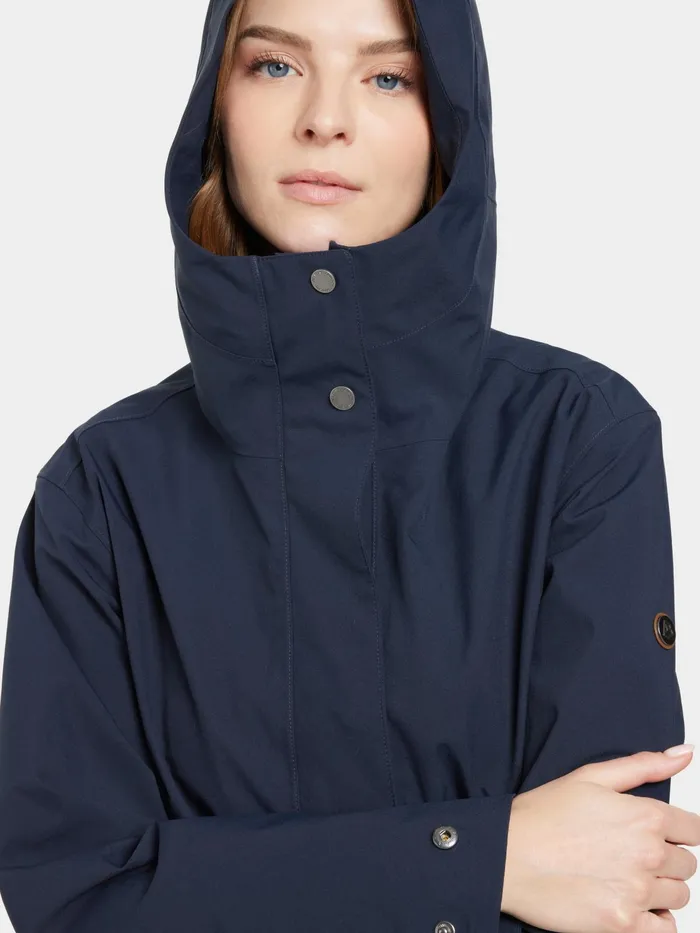 Women Gwen Parka Dark Night Blue Didriksons Spring Jackets