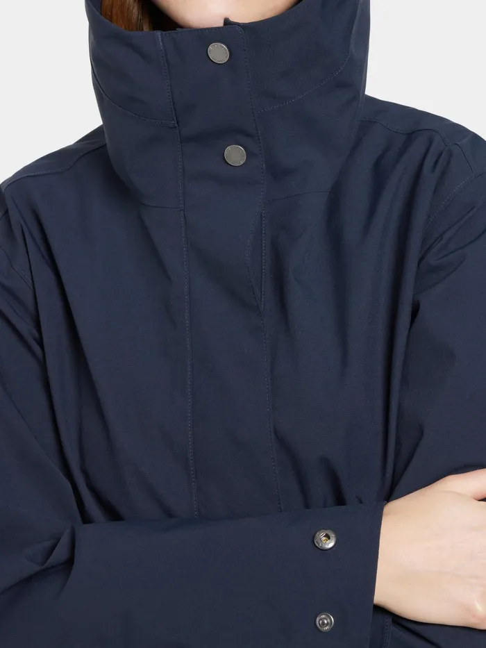 Women Gwen Parka Dark Night Blue Didriksons Spring Jackets