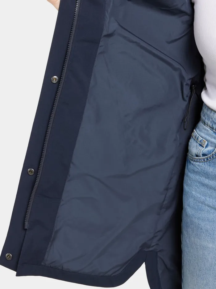 Women Gwen Parka Dark Night Blue Didriksons Spring Jackets