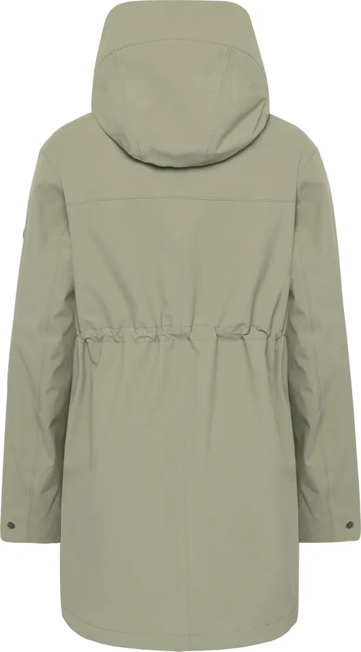 Women Gwen Parka Mistel Green Didriksons Spring Jackets