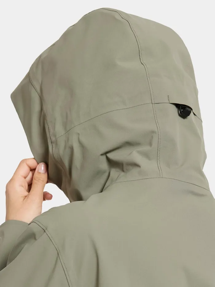Women Gwen Parka Mistel Green Didriksons Spring Jackets