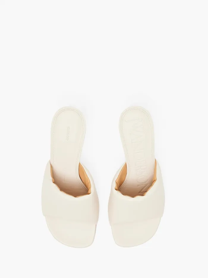 Women Heels JW Anderson CHAIN LOAFER LEATHER MULES Off White Women Heels JW Anderson CHAIN LOAFER LEATHER MULES Off White