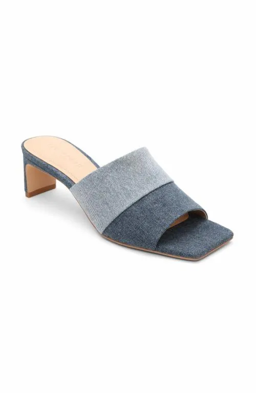 Women Heels Liverpool Los Angeles Charter Slip On Heel Blue Tanner