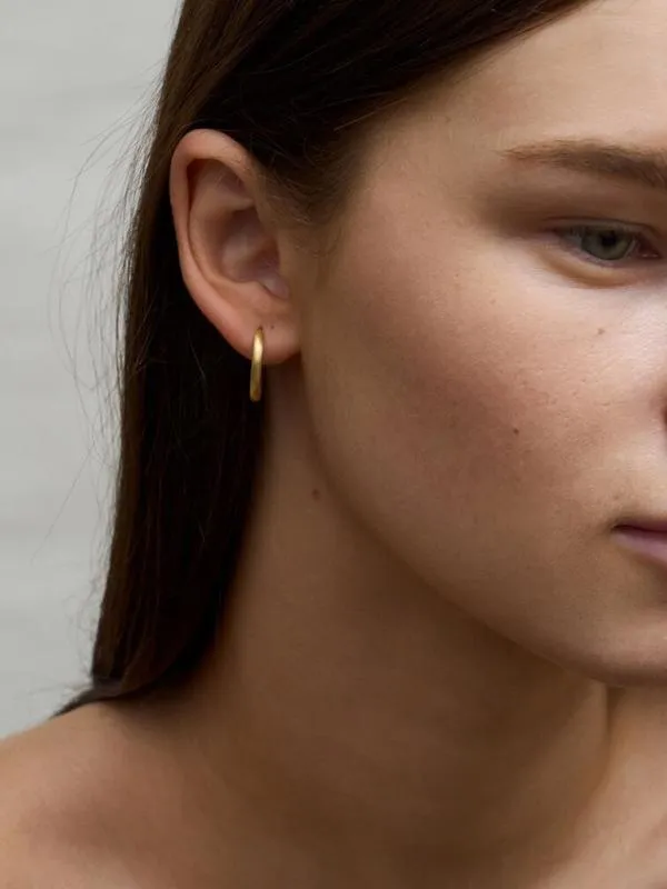 Women Hoop Earrings 8211 Brush Gold CHARLES and KEITH Earrings Women Hoop Earrings 8211 Brush Gold CHARLES and KEITH Earrings
