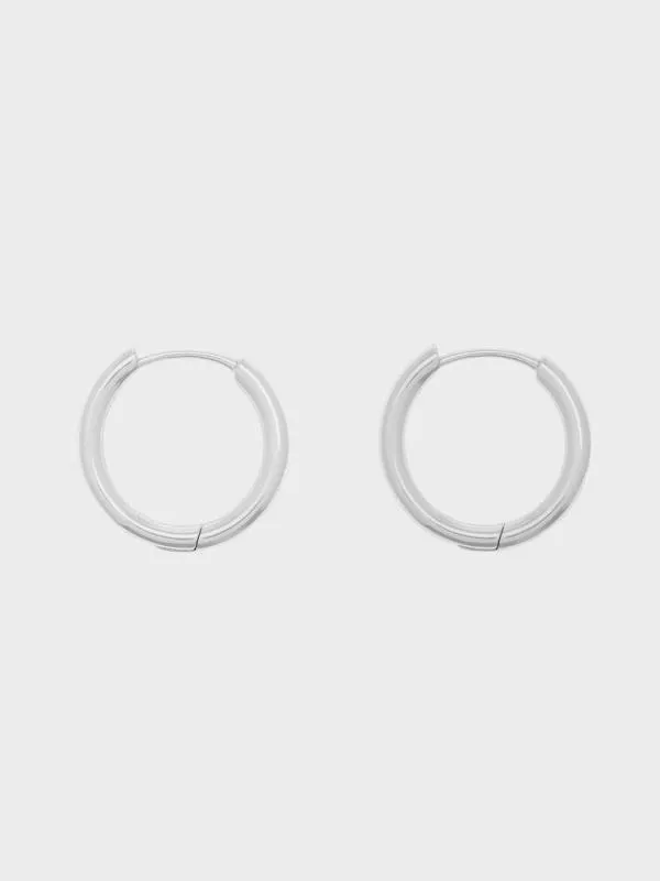 Women Hoop Earrings 8211 Silver CHARLES and KEITH Earrings
