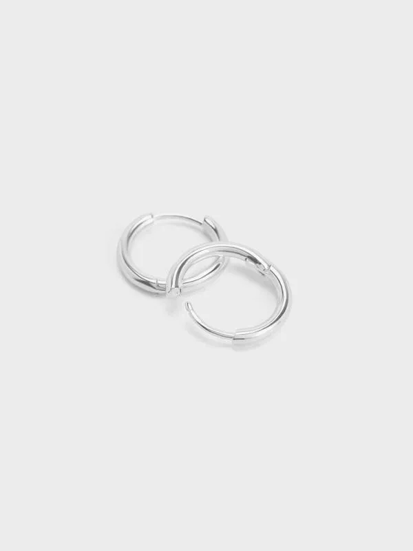 Women Hoop Earrings 8211 Silver CHARLES and KEITH Earrings Women Hoop Earrings 8211 Silver CHARLES and KEITH Earrings