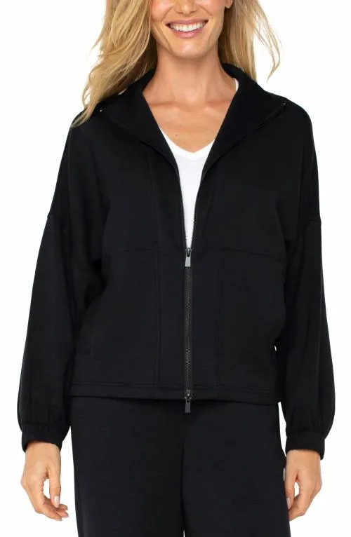 Women Jackets Liverpool Los Angeles Zip Up Funnel Neck Jacket Black
