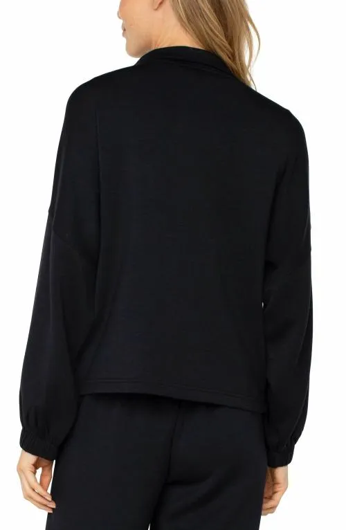 Women Jackets Liverpool Los Angeles Zip Up Funnel Neck Jacket Black