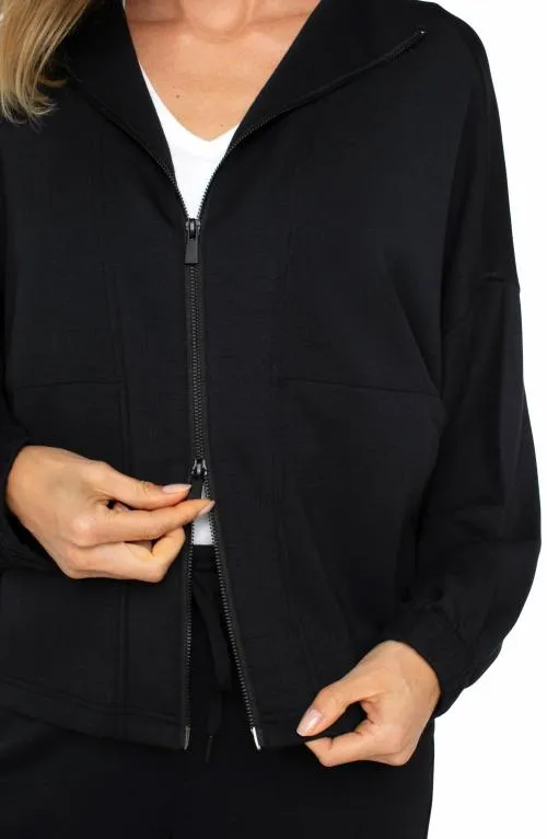 Women Jackets Liverpool Los Angeles Zip Up Funnel Neck Jacket Black