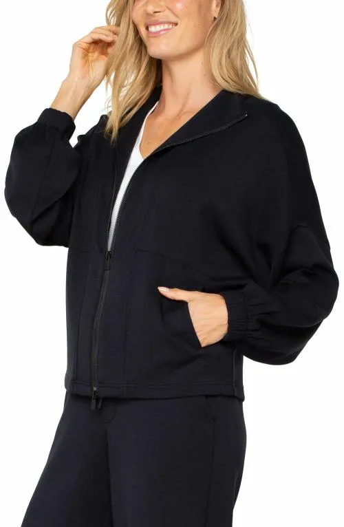 Women Jackets Liverpool Los Angeles Zip Up Funnel Neck Jacket Black