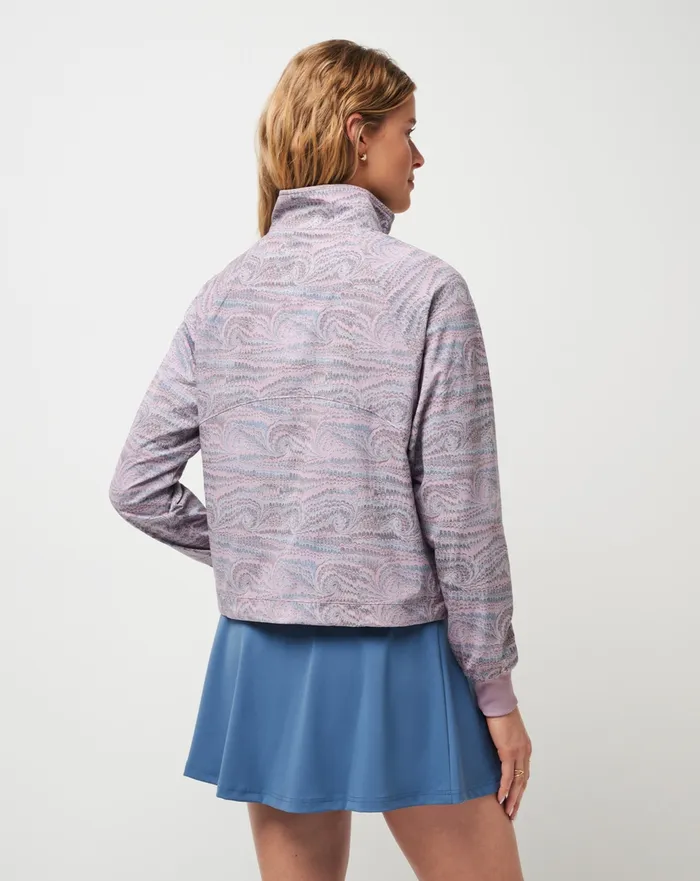 Women Jackets TravisMathew POST MATCH FULL ZIP JACKET Moonscape Multi