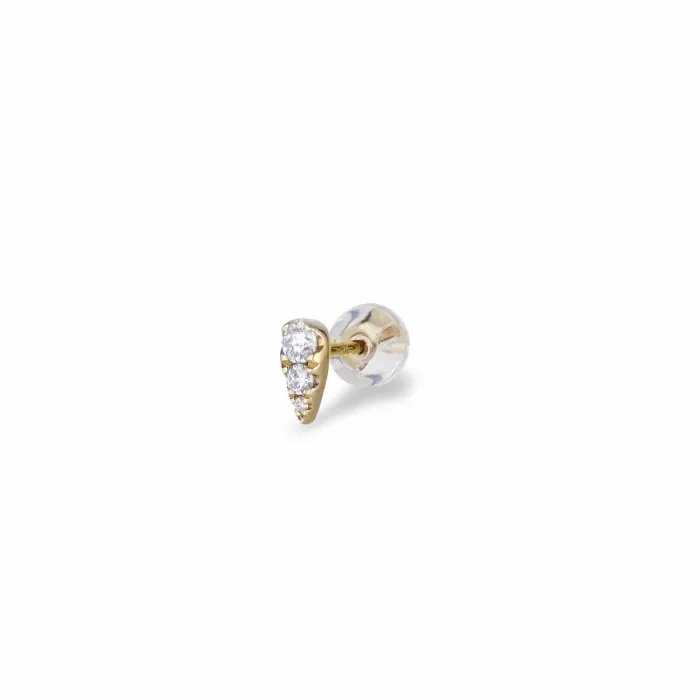Women Jane Knig Gold Pendants Drbe restik I 14 Karat Guld Med 3 X Brill
