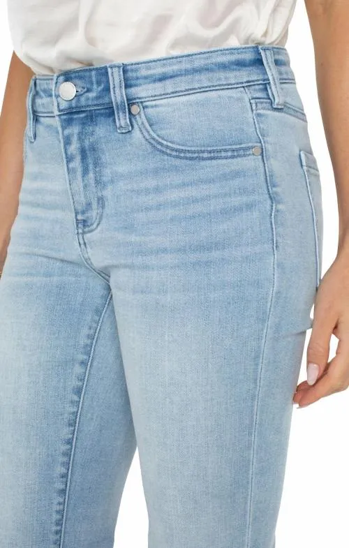 Women Jeans Liverpool Los Angeles Hannah Crop Flare With Slit Hem Clarkdale