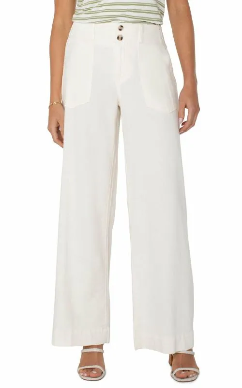 Women Jeans Liverpool Los Angeles Hannah Flare Whipped Cream