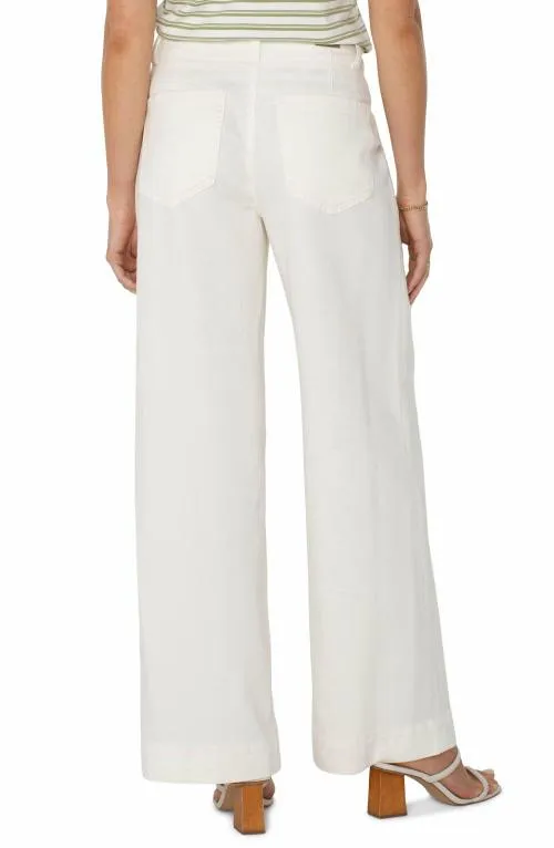 Women Jeans Liverpool Los Angeles Hannah Flare Whipped Cream