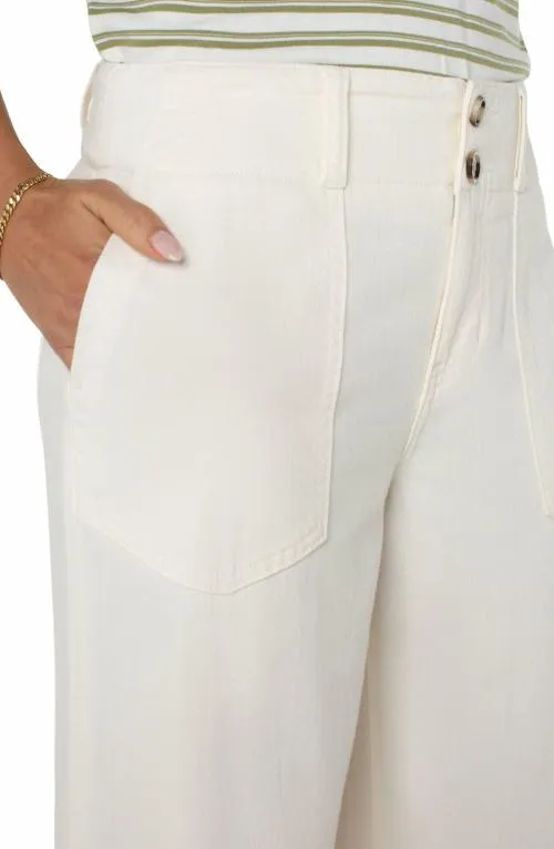 Women Jeans Liverpool Los Angeles Hannah Flare Whipped Cream