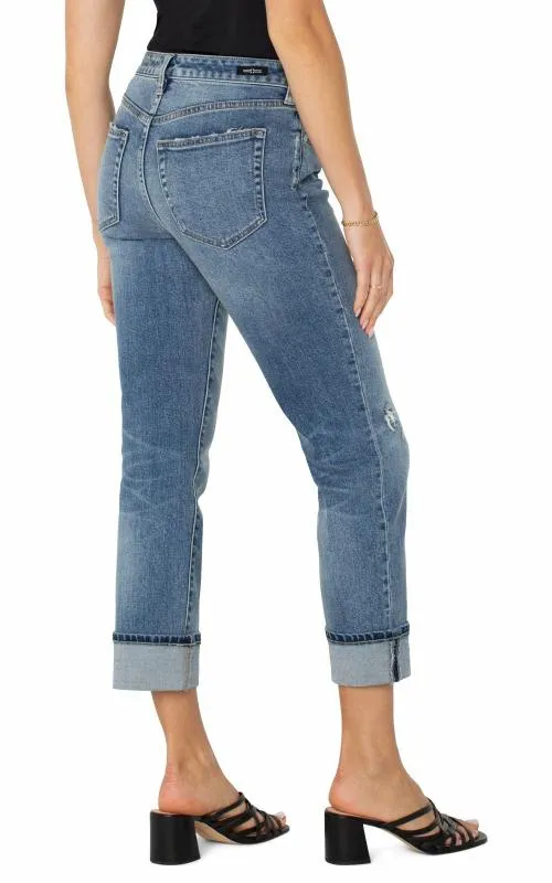 Women Jeans Liverpool Los Angeles Marley Girlfriend Cuffed Rio Hondo