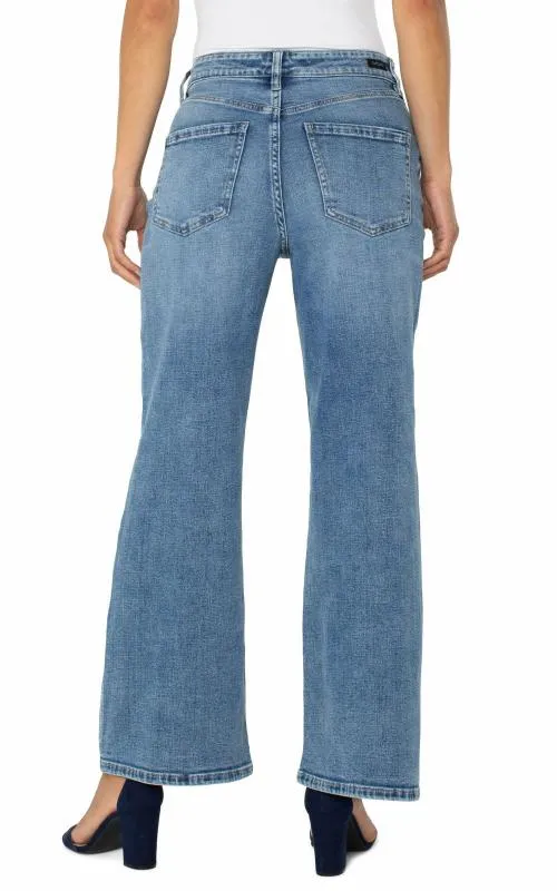 Women Jeans Liverpool Los Angeles Stride Hirise Wide Leg Carbon Canyon