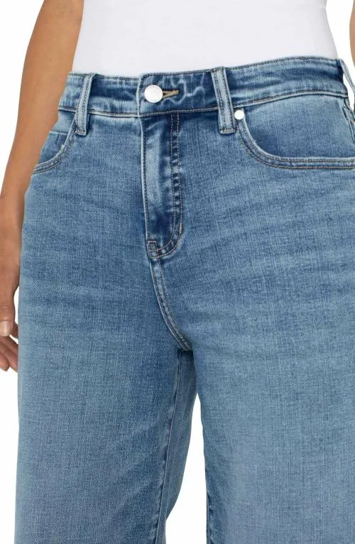 Women Jeans Liverpool Los Angeles Stride Hirise Wide Leg Carbon Canyon