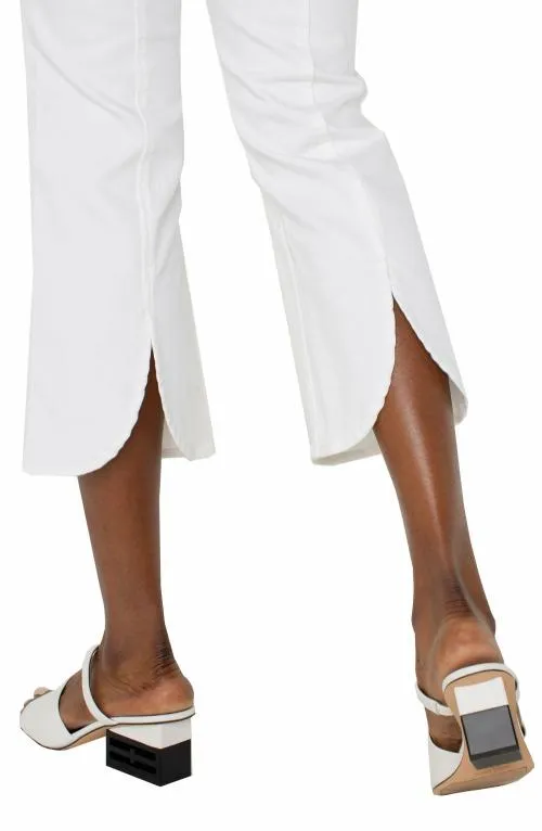 Women Jeans Liverpool Los Angeles The Gia Glider Crop Flare W Tulip Back Bright White