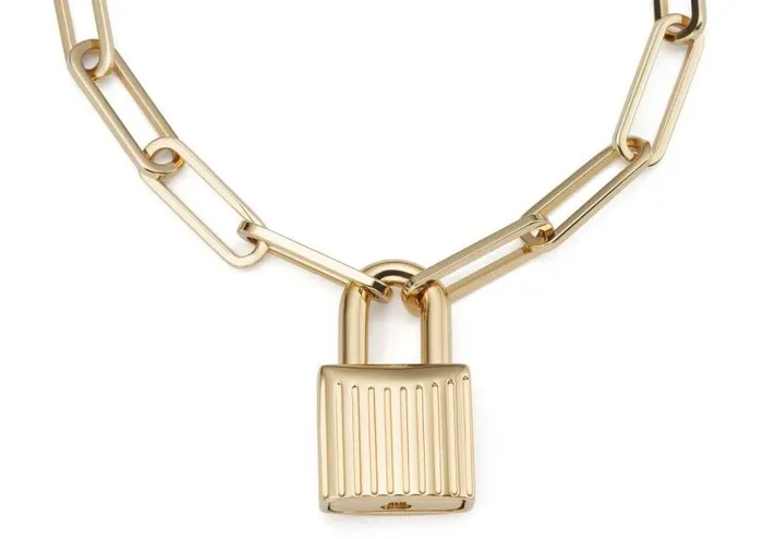 Women Jewelry Tom Ford Padlock Chain Bracelet Gold