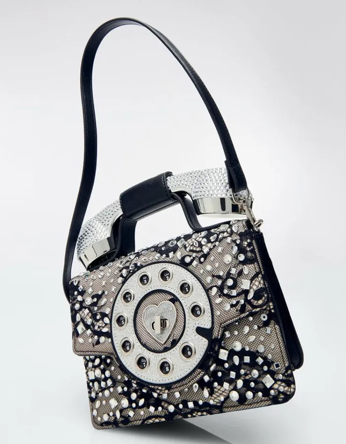 Women KITSCH LACE PHONE BAG BLACK Black Betsey Johnson Women KITSCH LACE PHONE BAG BLACK Black Betsey Johnson