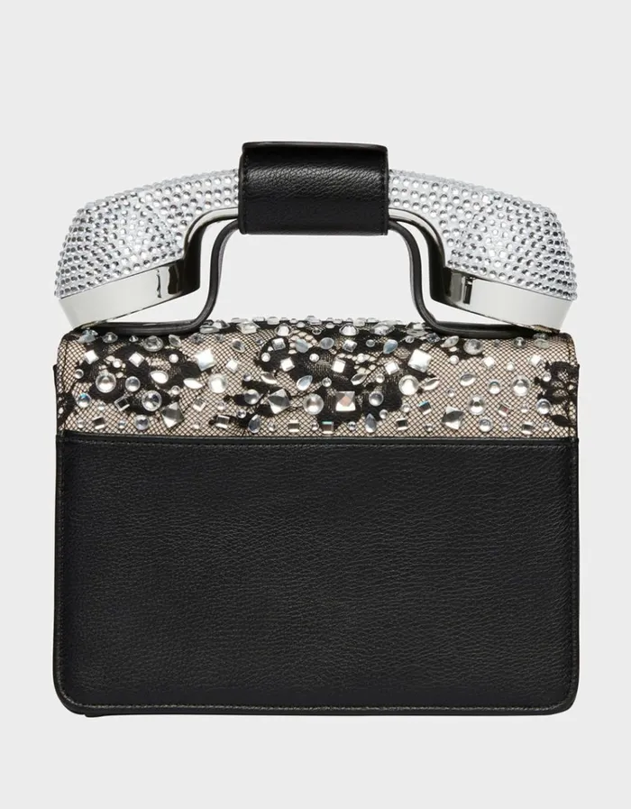 Women KITSCH LACE PHONE BAG BLACK Black Betsey Johnson Women KITSCH LACE PHONE BAG BLACK Black Betsey Johnson