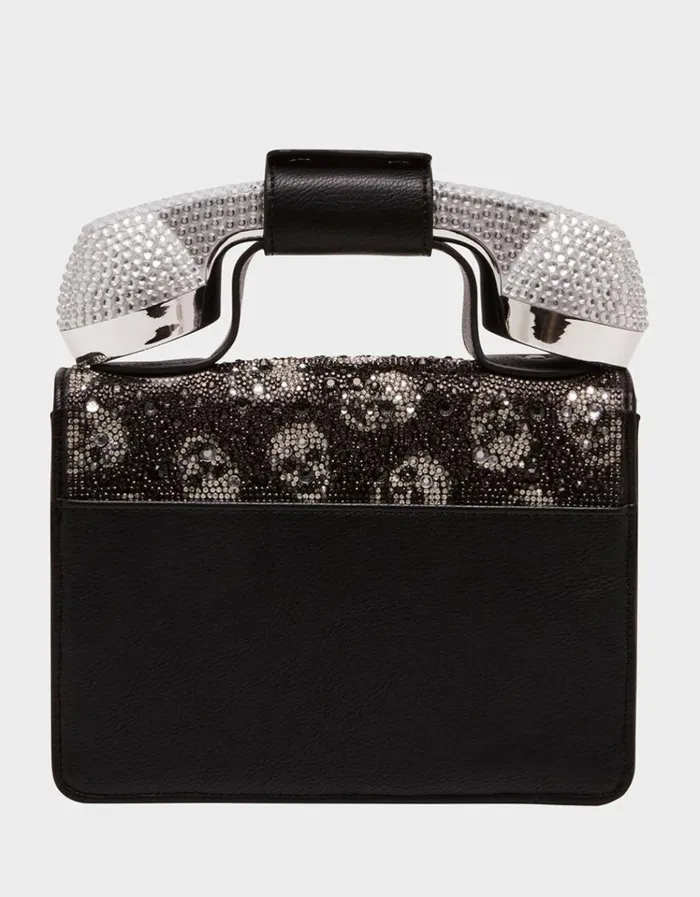 Women KITSCH SKULL PHONE BAG BLACK Black Betsey Johnson Women KITSCH SKULL PHONE BAG BLACK Black Betsey Johnson