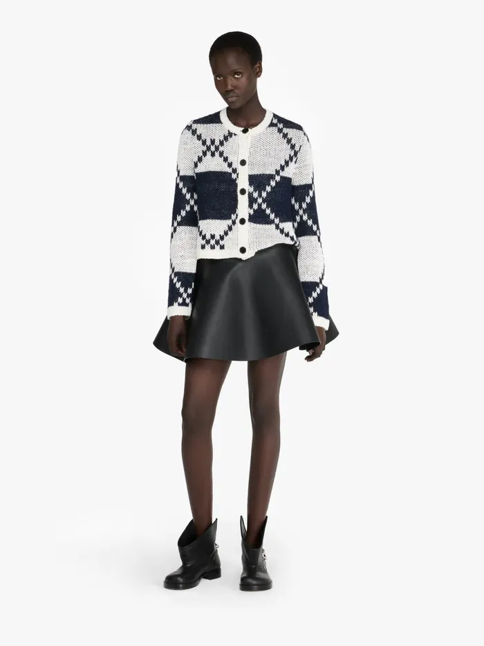 Women Knitwear JW Anderson FAIRISLE CARDIGAN Off Whitenavy Women Knitwear JW Anderson FAIRISLE CARDIGAN Off Whitenavy