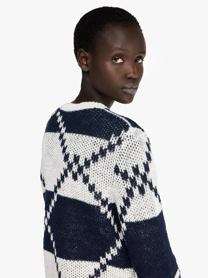 Women Knitwear JW Anderson FAIRISLE CARDIGAN Off Whitenavy Women Knitwear JW Anderson FAIRISLE CARDIGAN Off Whitenavy