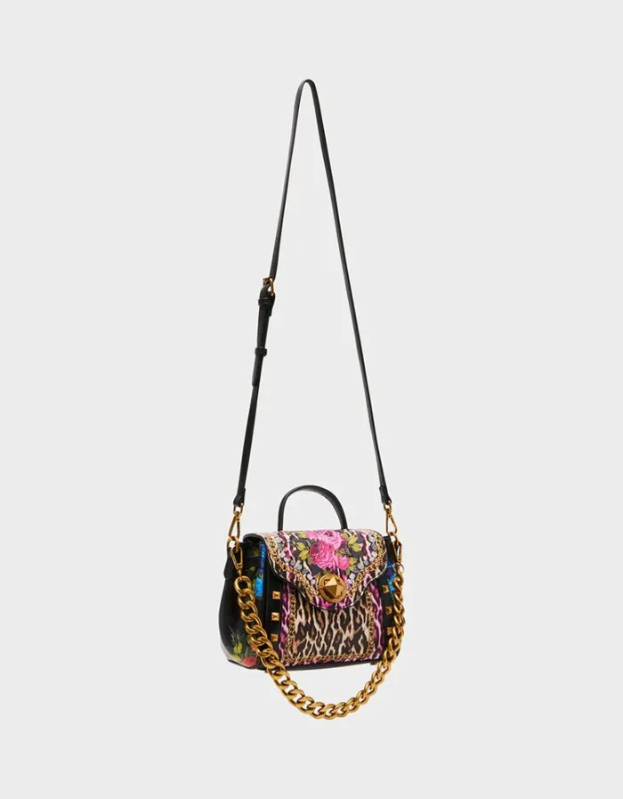 Women LEOPARD FLORAL SATCHEL MULTI Betsey Johnson Women LEOPARD FLORAL SATCHEL MULTI Betsey Johnson