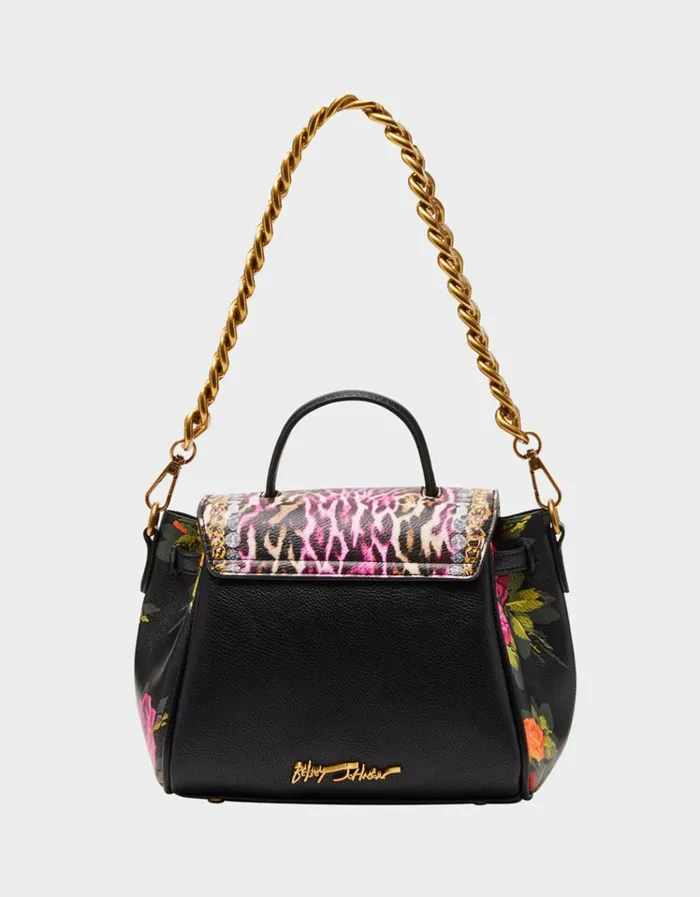 Women LEOPARD FLORAL SATCHEL MULTI Betsey Johnson Women LEOPARD FLORAL SATCHEL MULTI Betsey Johnson
