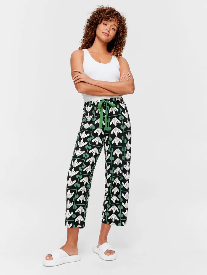 Women Lotus Bamboo Blend 34 Pj Pant Multi Peter Alexander Pants