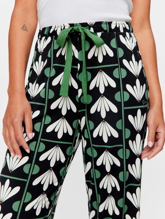 Women Lotus Bamboo Blend 34 Pj Pant Multi Peter Alexander Pants