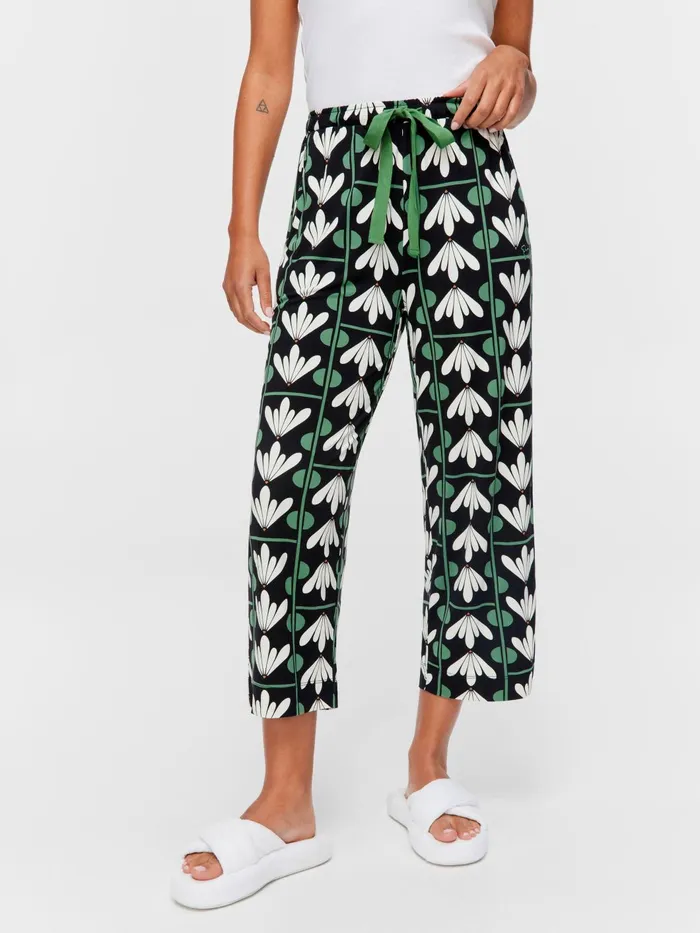 Women Lotus Bamboo Blend 34 Pj Pant Multi Peter Alexander Pants