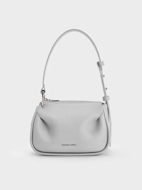 Women Lumen Padded Crossbody Bag 8211 Grey CHARLES and KEITH Crossbody Bags