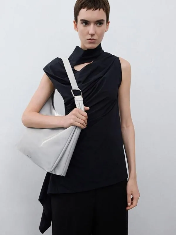 Women Lumen Slouchy Hobo Bag 8211 Grey CHARLES and KEITH Hobo Bags