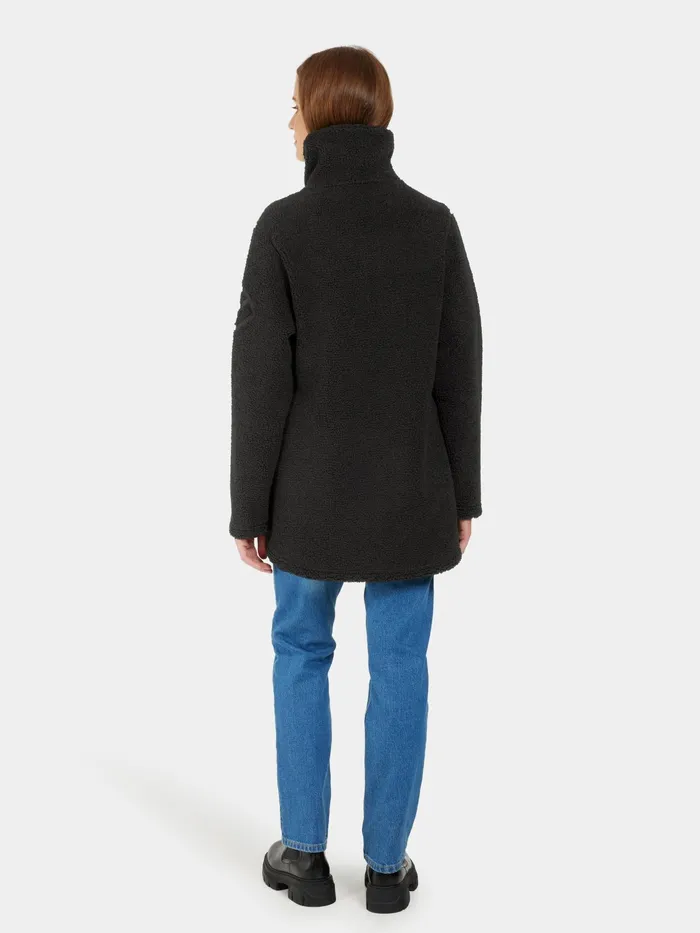 Women Marina HalfZip Black Didriksons Autumn Jackets