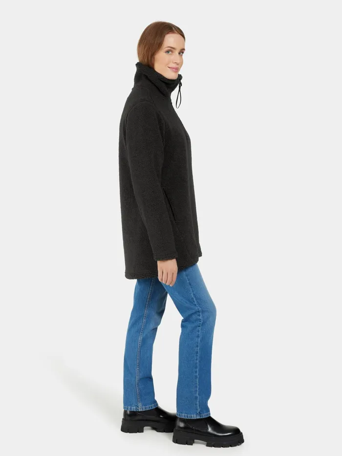 Women Marina HalfZip Black Didriksons Autumn Jackets