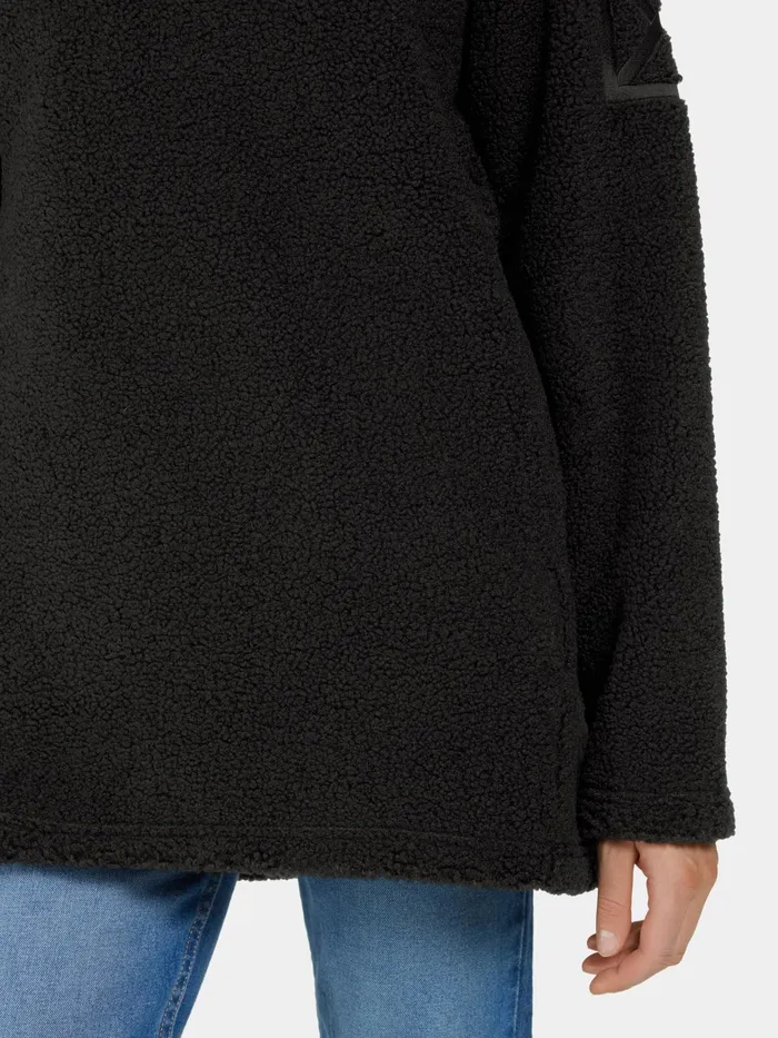 Women Marina HalfZip Black Didriksons Autumn Jackets