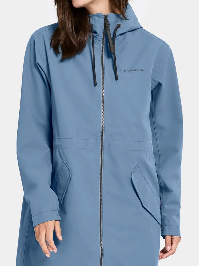 Women Marta Parka True Blue Didriksons Spring Jackets