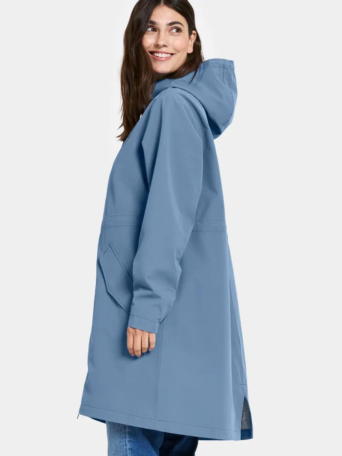 Women Marta Parka True Blue Didriksons Spring Jackets