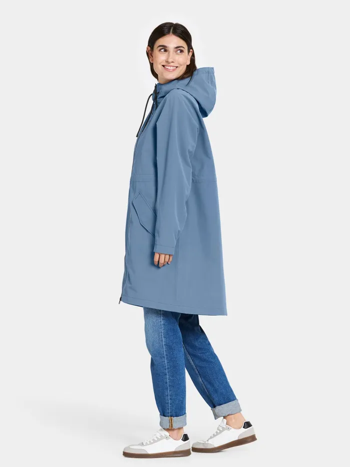 Women Marta Parka True Blue Didriksons Spring Jackets