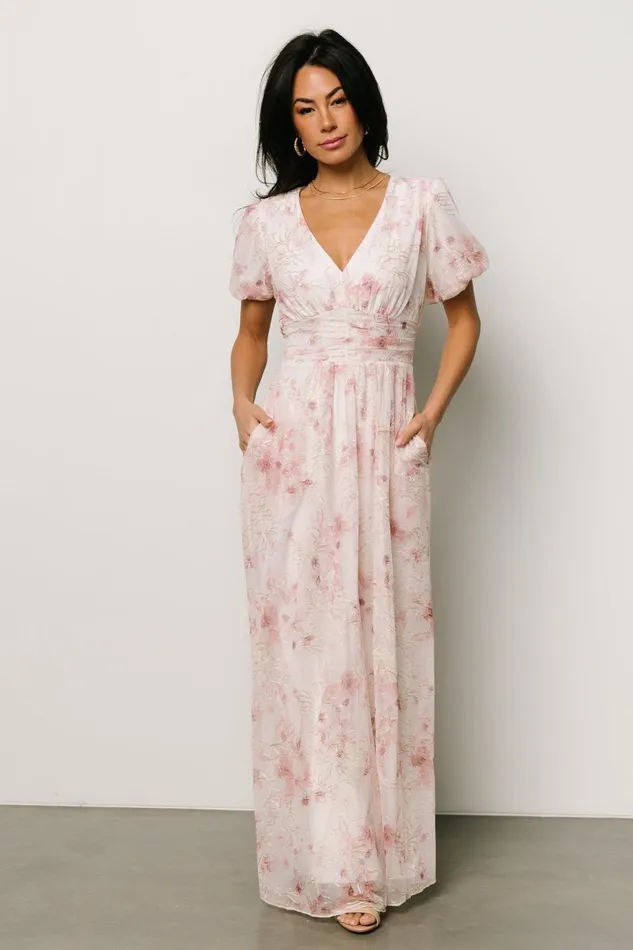 Women Maxi Dresses Baltic Born Ardley Maxi Dress Mauve Floral