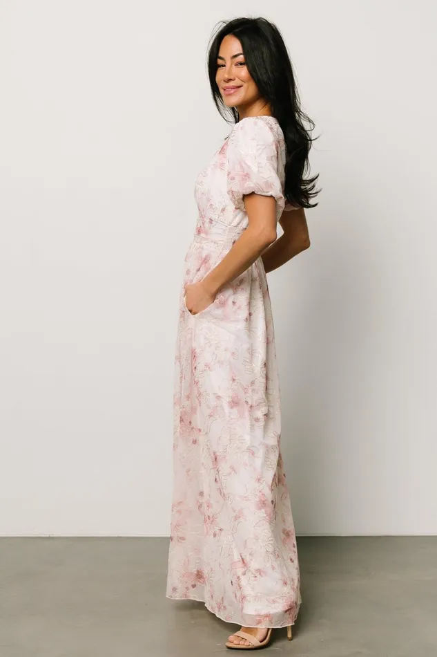 Women Maxi Dresses Baltic Born Ardley Maxi Dress Mauve Floral Women Maxi Dresses Baltic Born Ardley Maxi Dress Mauve Floral