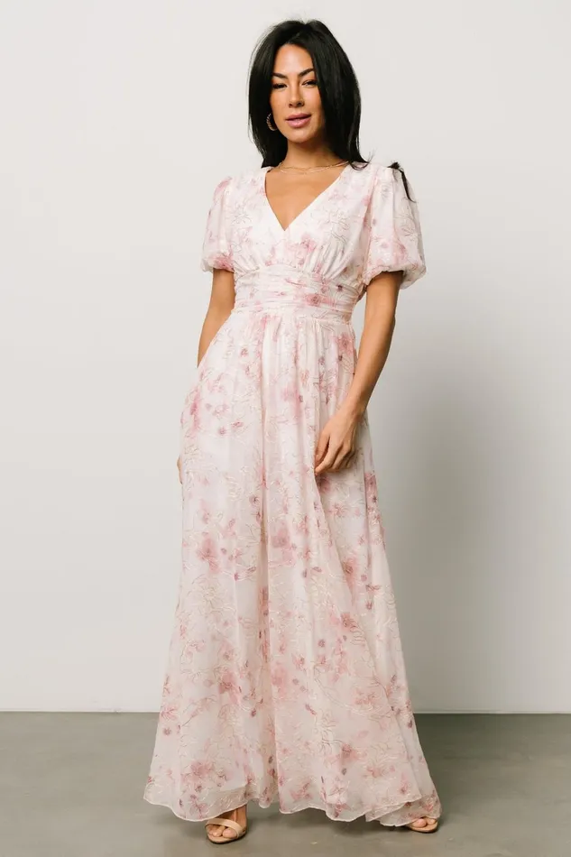 Women Maxi Dresses Baltic Born Ardley Maxi Dress Mauve Floral Women Maxi Dresses Baltic Born Ardley Maxi Dress Mauve Floral